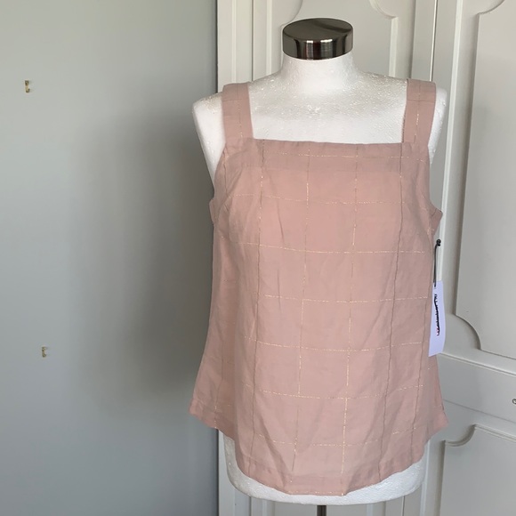LIZ CLAIBORNE NWT PINK GOLD TOP SIZE S - Picture 2 of 8